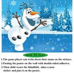 Pin the Nose on the Snowman Game for Kids