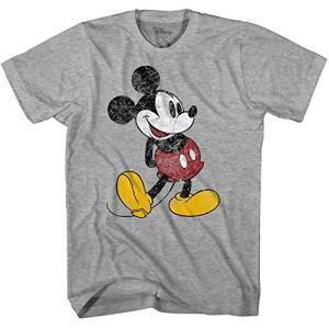 Mickey Mouse Classic Distressed T-Shirt in Grey