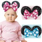 Disney Baby Girl Mouse Ears Headband with Sequin Bow