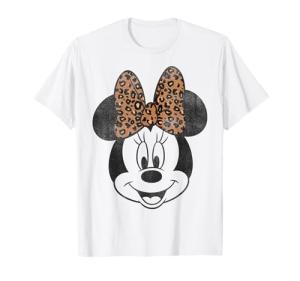 Minnie Mouse Vintage Leopard Bow T-Shirt