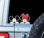 Mickey & Minnie Mouse Removable Vinyl Sticker