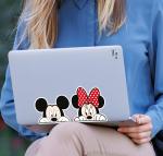Mickey & Minnie Mouse Removable Vinyl Sticker
