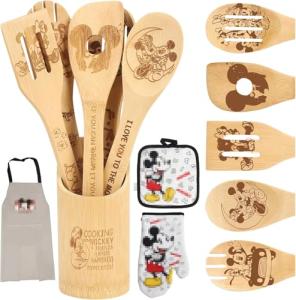 Disney Themed Wooden Spoon Set for Cooking
