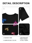 Colorful Sequin Castle Graphic Shirt for Women