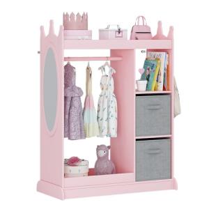 Disney Princess Pink Armoire with Mirror and Storage