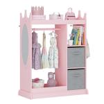 Disney Princess Pink Armoire with Mirror and Storage