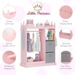Disney Princess Pink Armoire with Mirror and Storage
