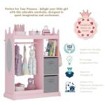 Disney Princess Pink Armoire with Mirror and Storage