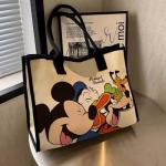 Disney Cute Canvas Tote Bag with Zipper