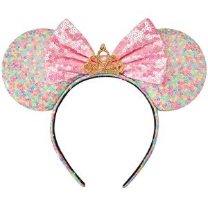 Rainbow Iridescent Mouse Ears Headband for Kids