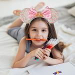 Rainbow Iridescent Mouse Ears Headband for Kids