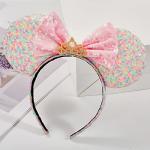 Rainbow Iridescent Mouse Ears Headband for Kids