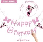Disney Pink Mouse Happy Birthday Banner for Kids