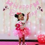 Disney Pink Mouse Happy Birthday Banner for Kids
