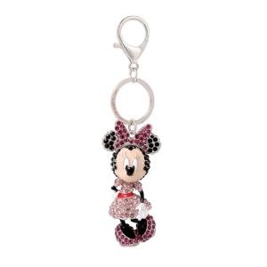 Minnie Mouse Pave Crystal Keychain Charm