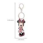 Minnie Mouse Pave Crystal Keychain Charm