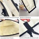 Disney Cute Canvas Tote Bag with Zipper