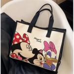 Disney Cute Canvas Tote Bag with Zipper