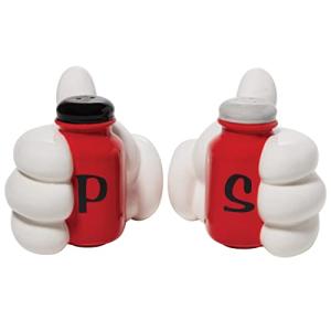 Disney Mickey Mouse Hands Salt and Pepper Shakers