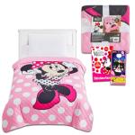 Minnie Mouse Twin Bedspread Set with Stickers