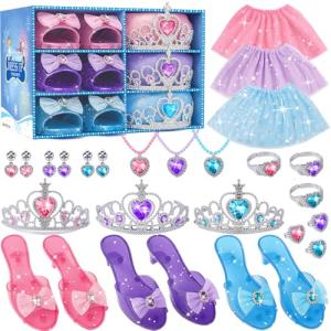 Disney Princess Dress Up Set for Girls 4-6