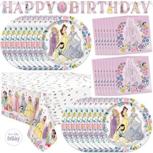 Disney Princess Birthday Party Decoration Set for 16