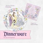 Disney Princess Birthday Party Decoration Set for 16