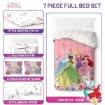 Disney Princess Comforter Set - 7 Piece Bedding