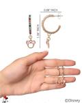 Minnie Mouse Gold Hoop Earrings with Crystals