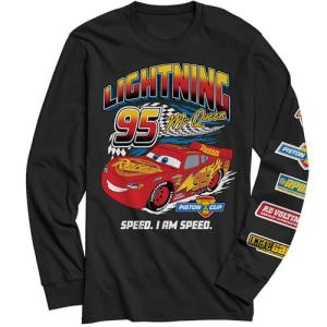 Lightning McQueen Rust-eze Long Sleeve Shirt - Black