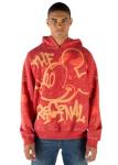 Mickey Mouse Men's Fleece Hoodie - Burnt Red