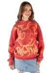 Mickey Mouse Men's Fleece Hoodie - Burnt Red