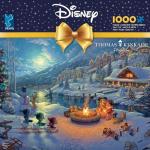 Mickey and Minnie Christmas Lodge 1000 Piece Puzzle