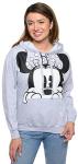 Minnie Mouse Peeking Women's Hoodie in Grey