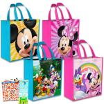 Disney Mickey & Minnie Tote Bag Set with Stickers