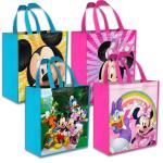 Disney Mickey & Minnie Tote Bag Set with Stickers