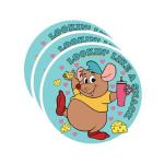 Cinderella Gus Gus Vinyl Stickers Set (3PCS)