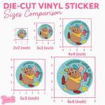 Cinderella Gus Gus Vinyl Stickers Set (3PCS)
