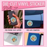 Cinderella Gus Gus Vinyl Stickers Set (3PCS)