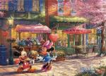 Mickey & Minnie Sweetheart Café 1000 Piece Puzzle