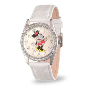 Minnie Mouse Glitz Watch – Stylish Leather Strap