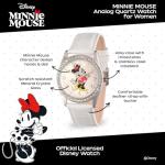 Minnie Mouse Glitz Watch – Stylish Leather Strap