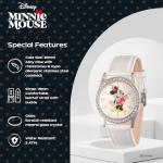 Minnie Mouse Glitz Watch – Stylish Leather Strap