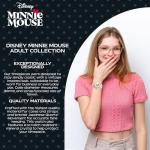 Minnie Mouse Glitz Watch – Stylish Leather Strap