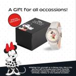 Minnie Mouse Glitz Watch – Stylish Leather Strap