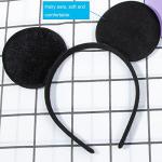 Disney Mouse Ears Headbands with Red Bow Set