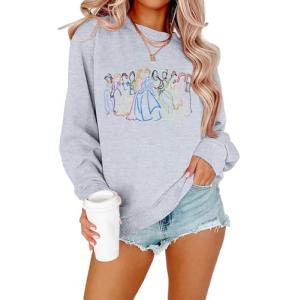 Magical Princess Embroidered Sweatshirt for Women