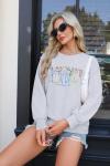 Magical Princess Embroidered Sweatshirt for Women