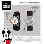 Mickey Mouse Kids' Stainless Steel Time Teacher Watch