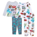 Disney Boys' 4-Piece Cozy Pajama Set 4T